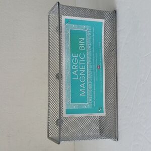 Mesh Magnetic Locker Magnetic Safe Space Storage Box Bin Silver by MSA NEW